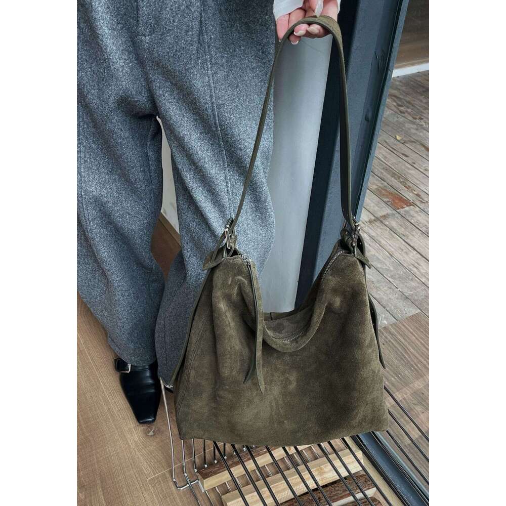 Luxury Bag Designer Shoulder Bags Totes Hobo New Suede Tote Large Capacity Casual Genuine Leather Women S Korean Fashion Single Crossbody Bag