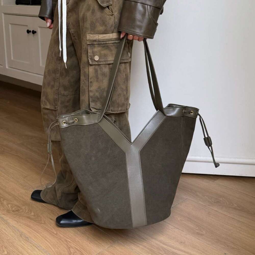 Luxury Bag Designer ShoulderTotes Hobo High End Y Shaped Genuine Transformable Tote For Women Large Capacity Matte Leather Mother Bag Fashionable Hand