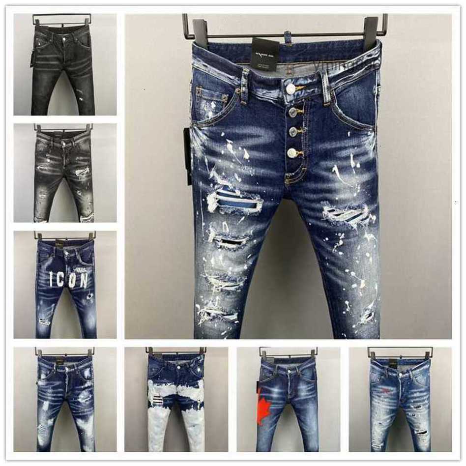 D2 Mens Luxury purple Designer Denim Jeans Holes Trousers Dsquare Jeans COOLGUY Biker Pants dsquared2a dsqared2 dsquared2 dsquared dsq2 dsquare2 dsquared4 HSO8