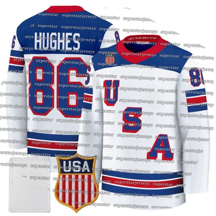 Personalized Custom Team USA 2026 Olympices Hockey Jersey Mens Matthew Tkachuk Clayton Keller J.T. Miller Jason Robertson Tage Thompson Cole Caufield 