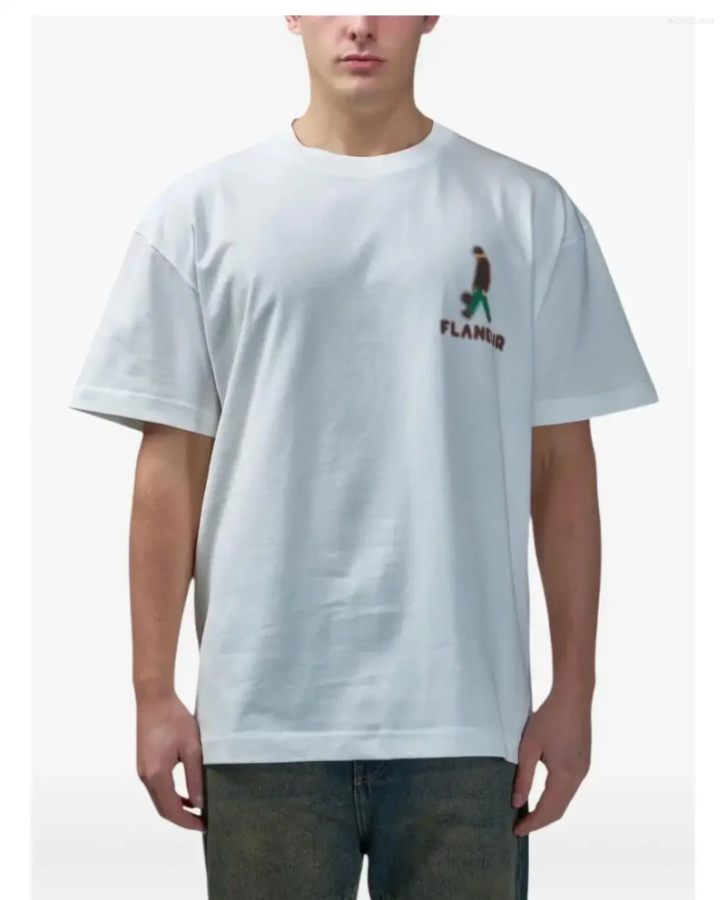 Men's T Shirts 2025 Flaneur Homme Floral Graphic Brand Pattern Printed T-shirts Summer Luxury Cotton Men 'and Women' Tops Tees