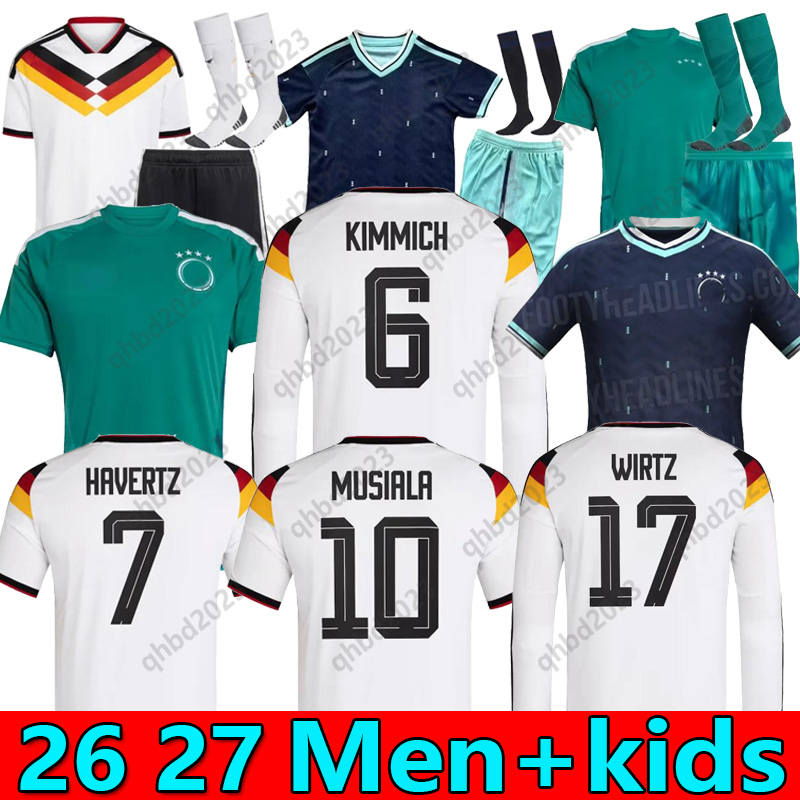 2026 World Cup soccer jersey WIRTZ Germanys KIMMICH HAVERTZ 26 27 MULLER GUNDOGAN WIRTZ SANE football shirt FULLKRUG GNABRY Men kids kit National 125-Year shirts