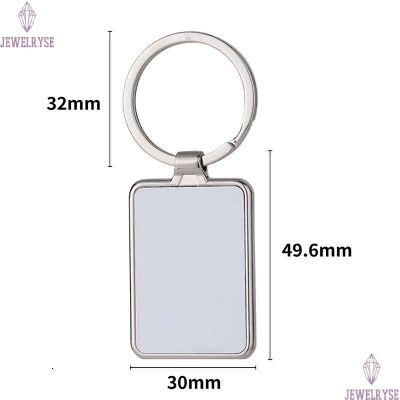 Sublimation blank DIY keychains heart round designer keychain wallet Handbag Square Lover Keychains Car Key Ring for Woman Man Valentine's Day Ch