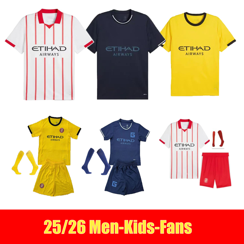 S-2XL 25 26 Girona Soccer jerseys Adult HOME AWAY THIRD ASPRILLA TSYGANKOV PORTU STUANI maillot de football Gironas Football jersey Soccer shirt Kit sets top Maillots
