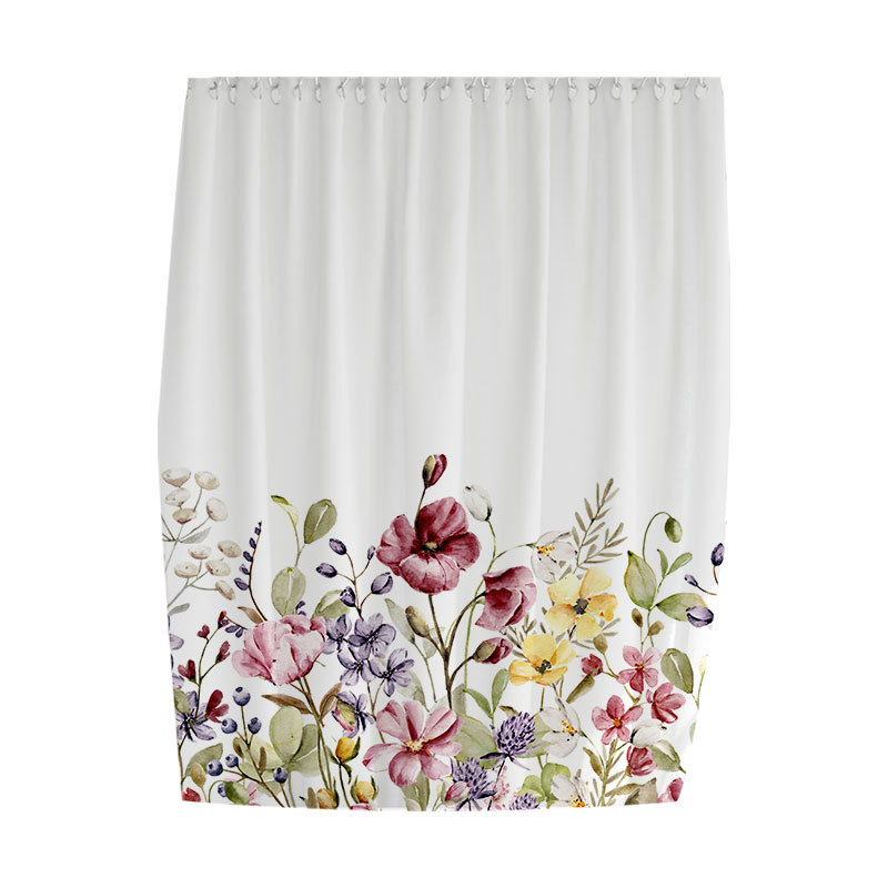 YL-37921 Waterproof and Mildew-proof Universal Bathroom Curtain, Modern Minimalist Toilet Partition Curtain, Thickened Covering Curtain