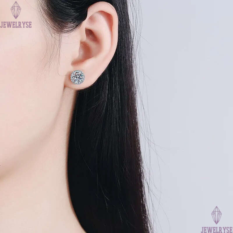 luxury diamond earring designer for woman 6-10mm 925 sterling silver white pink 5A zirconia square heart back stud jewelry earrings womens party frien