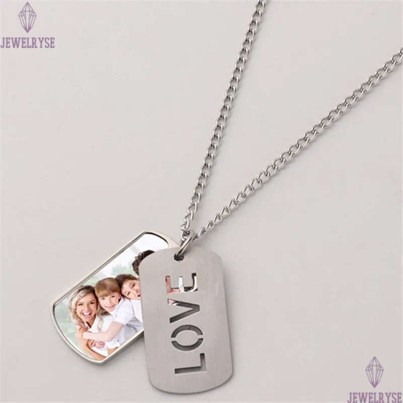 Fashion DIY Sublimation Blank Accessory Designer Necklace Woman Pierced LOVE Letters Jewelry Silver Plated Pendant Lovers Mens Necklaces Family Freind