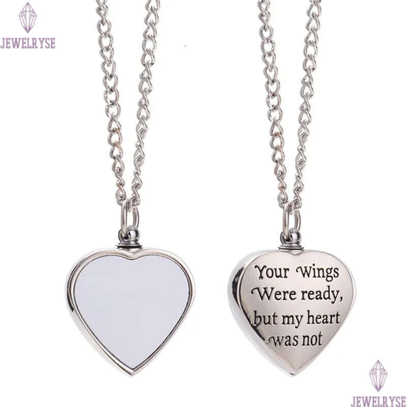 Thermal Transter Sublimation Blank Necklace Designer Heart Lettering Pendants Necklaces DIY Silver Valentines Day Lovers Jewelry For Women Men Choker