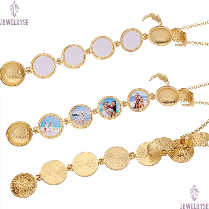 Thermal Transter Sublimation Blank Openable Necklace Wing DIY Designer Jewelry Putting Photos Gold Silver Valentines Day Women Men Choker Necklaces