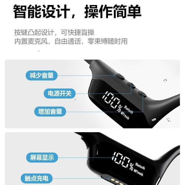 Famous Brand Private Model S Bone Conduction Swimming Waterproof Wireless Non In Ear Professional Sports Earphones