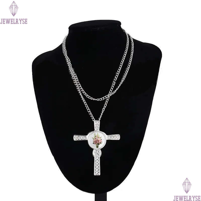 Thermal Transter Sublimation Blanks Necklaces Heart Wing Cross Pendants Designer Jewelry DIY Silver Plated Christmas Valentines Day For Women Choker N