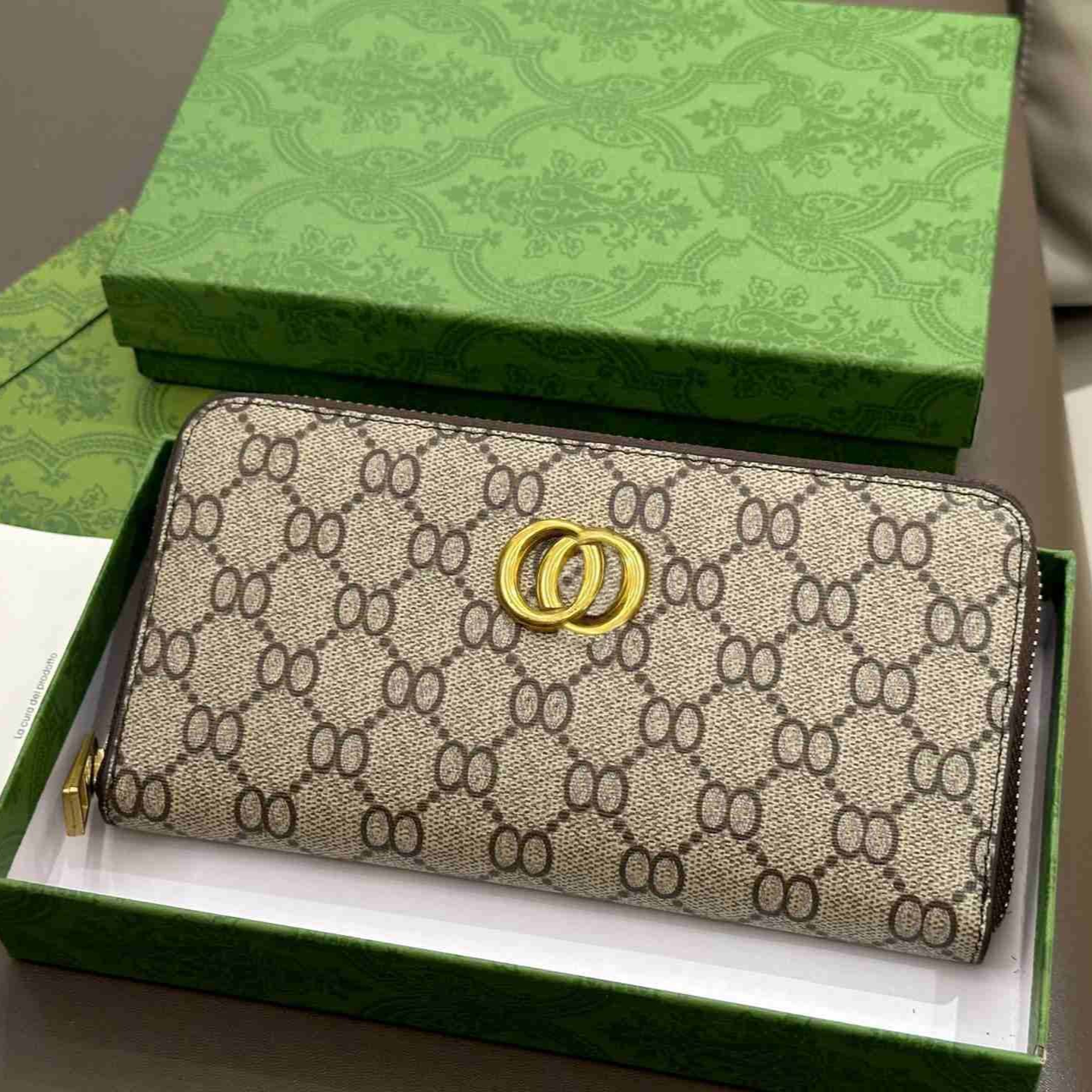 5A Designers Wallet women men zippy coin Cash Multi Card Slot card holder Letter flower printing purse