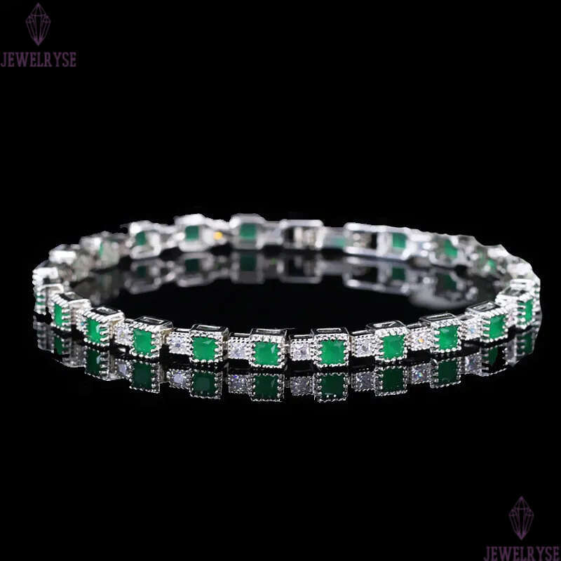 colorful diamond square desinger for woman AAA cubic zirconia copper white purple crystal bracelet bangle jewelry grls friend valentines day gift