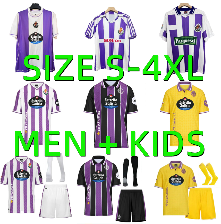 25 26 Real Valladolid soccer jerseys 1984 1995 Retro 2025 2026 IVAN SANCHEZ ANUAR MARCOS ANDRE camisa de futebol Real Valladolid MONCHU SYLLA FOOTBALL SHIRTS men kids