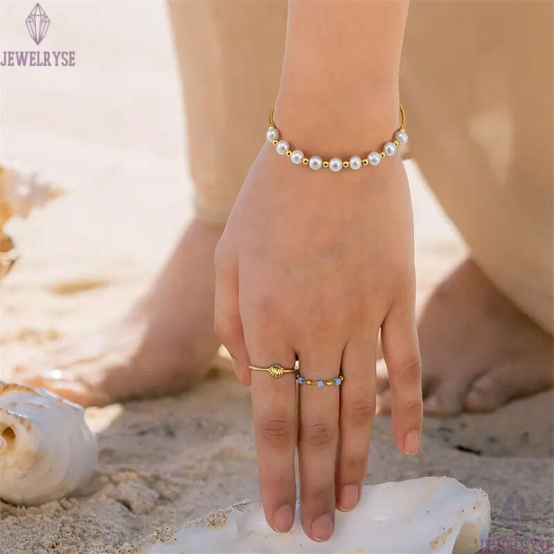 gold bracelet designer woman 5mm natural pearl charm bracelets s925 sterling silver chains womens luxury jewelry 16.5cm birthday friend valentines day