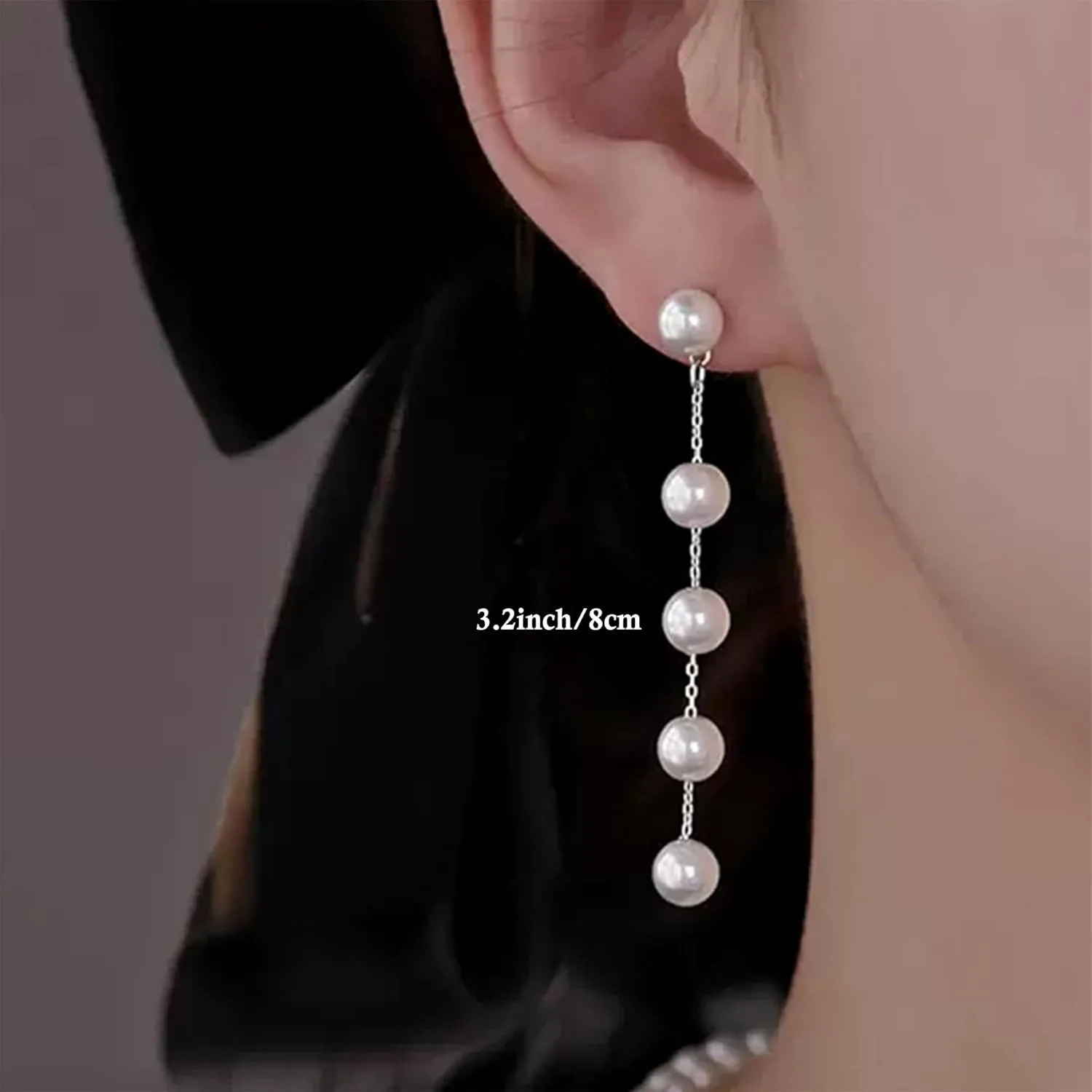Pearl Earring for Women Gold Silver Plated Drop Earrings Summer White Dangle Jewelry Birthday Gift 251201