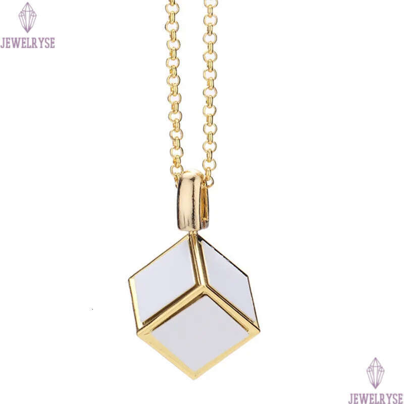DIY sublimation blank gold designer jewelry thermal transter silver square mens necklace woman Photo Frame Pendant Necklaces Family Anniversary Gift