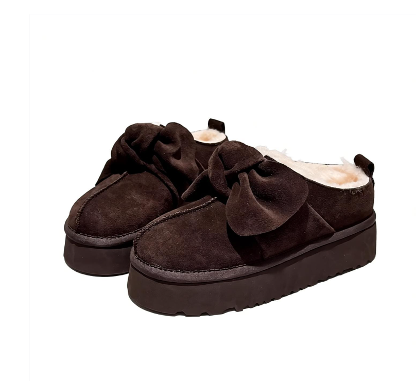 Free Shipping Winter Casual Bow-Tie Cotton Shoes And Velvet Plush Snow Boots Are Comfortable To Wear Cotton Boots 2026S HOT