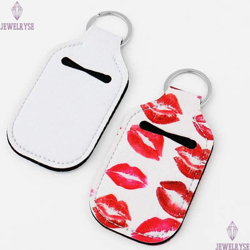 2022 New Sublimation blank DIY keychains Neoprene Materials Fish Rectangle Bottle Shape designer keychain Lover Keychains Car Key Ring for Woman Man F