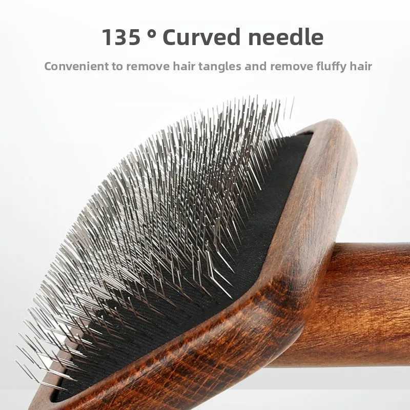 Dog Comb Wooden Dogs Brush Massage Cat Brush Dog Grooming Combs for Dog Long Hair Cleaning Pet Supplies M251208 - view 5