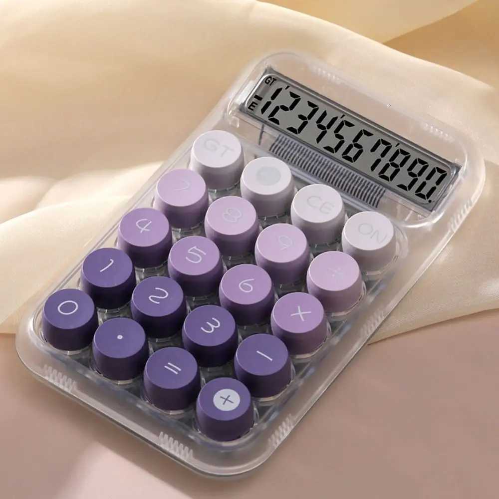 Widescreen Transparent Electronic Calcator 10 Digits Display Creative Transparent Pretty Calcators Colorf Portable H251208