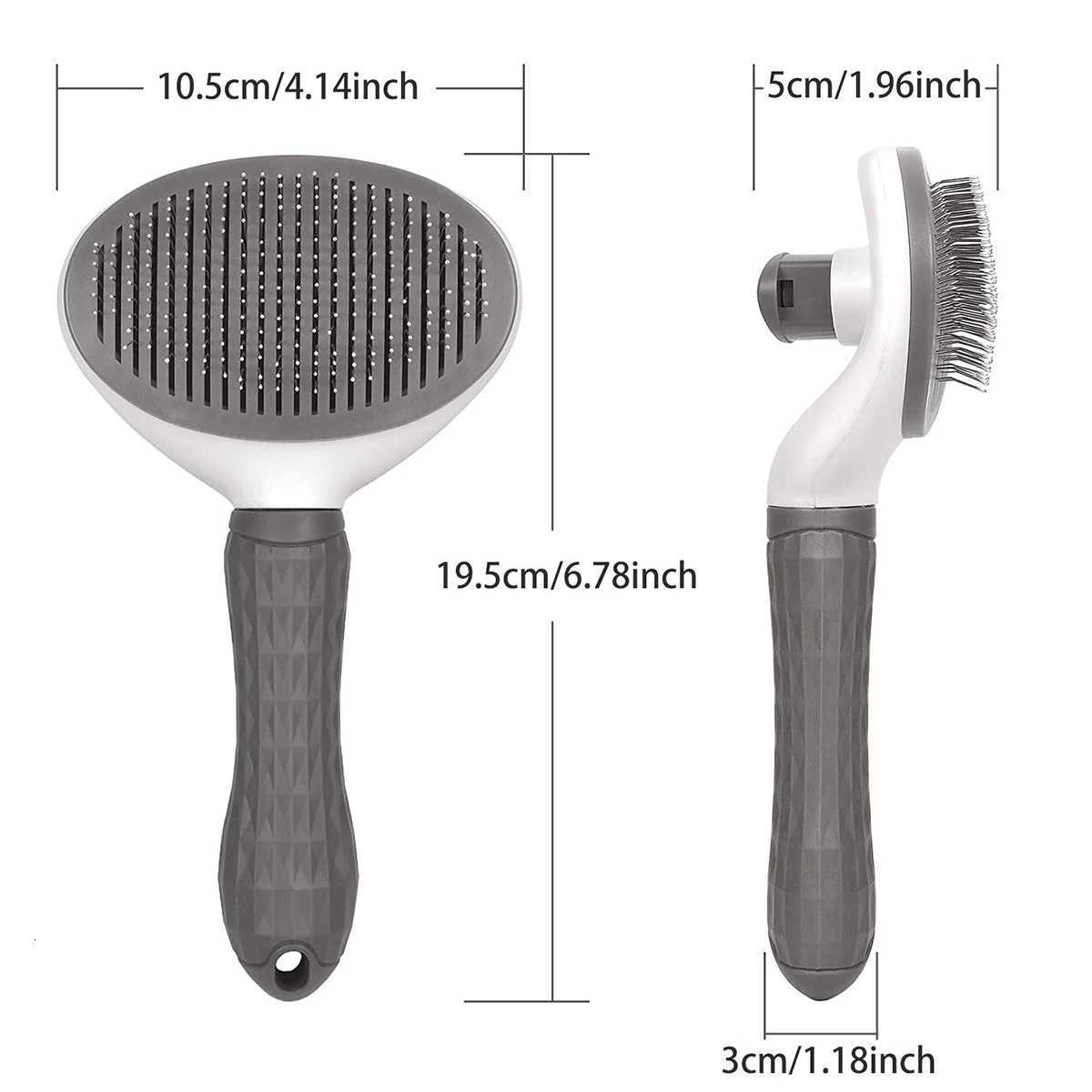 Hair Remover Brush Dog and Cat Non-slip Beauty Brush Dog Grooming Equipment Pets Stainless Steel For Dogs Pet Hair Removal Comb M251208 - view 7