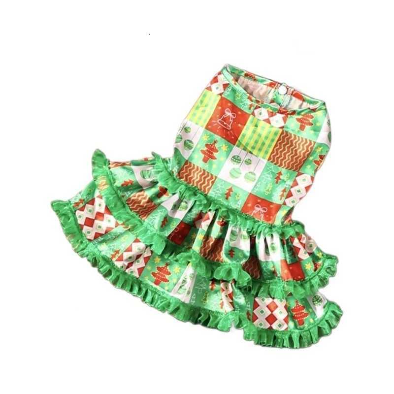 Popular Christmas Dog Clothes Christmas Tree Layered Princess Dresses Small and Mediumsized Dog Clothes Christmas Pet Supplies M251208