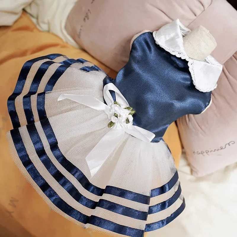 Princess Pet Clothes Spring Summer Dog Dress Clothes For Small Dogs Wedding Skirt Butterfly Puppy Cat Dresses M251208