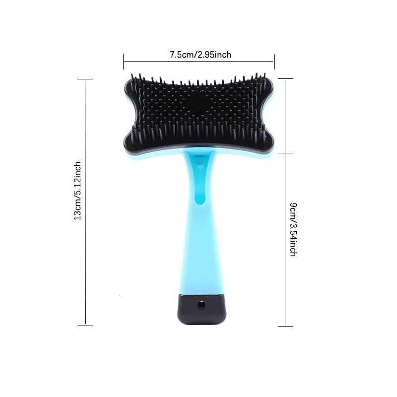 Self-Cleaning Pet Grooming Brush-Static-Free Massage Comb with Thick Bristles Summer Shedding Solution for Dogs Cats M251208 - view 3