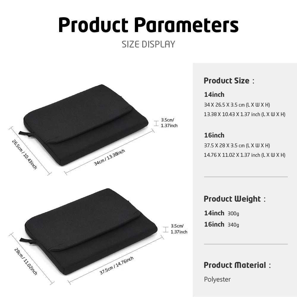 ValueWin Business Laptop Sleeve Case for Men Laptop Protective Bag Computer Storage Case for 13 14 15 16 inch MacBook Pro/AirT251208