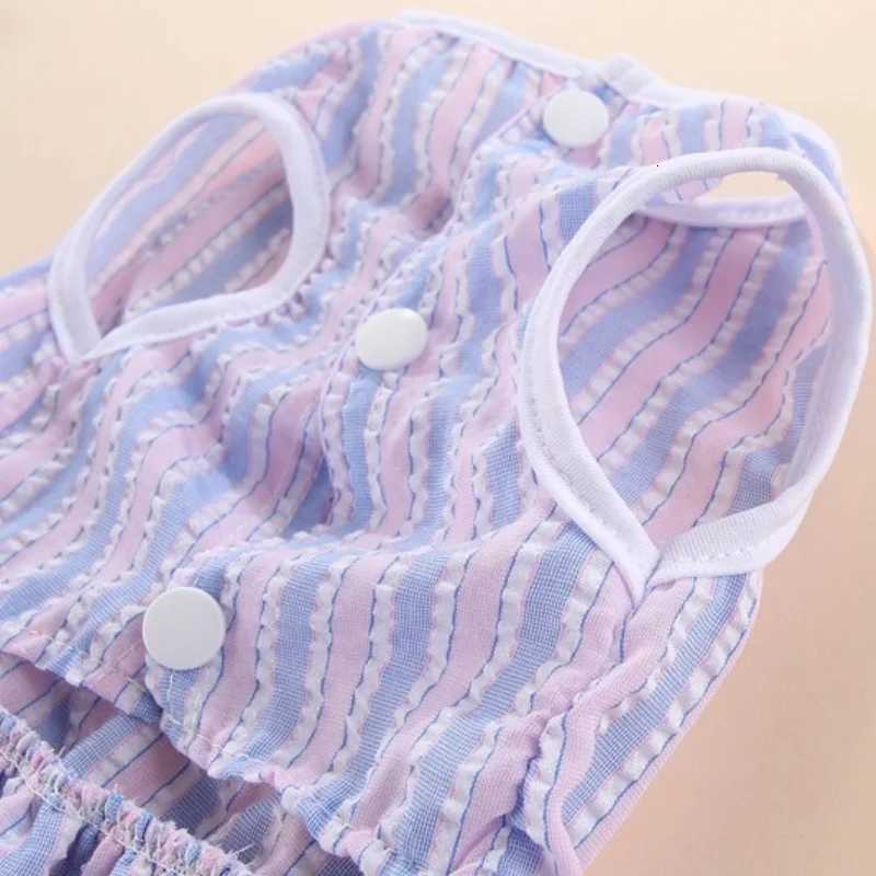 Puppy vertical striped butterfly skirt summer Pet dog skirt princess dog wedding dress cat skirt Shih Tzu dog clothes M251208
