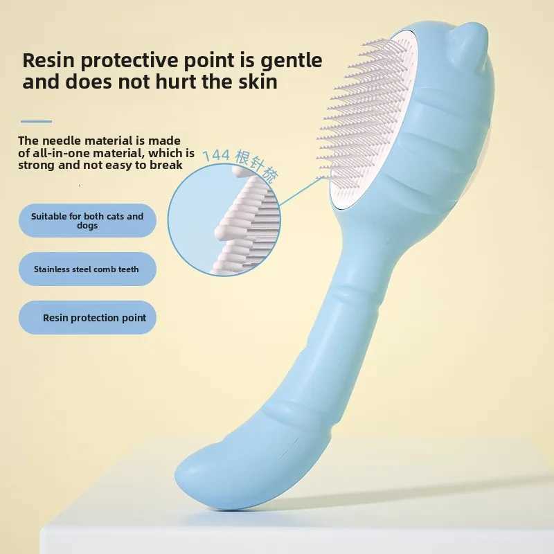 Pet flea comb dog cat hair removal comb floating hair removal row comb one pack M251208 - view 5