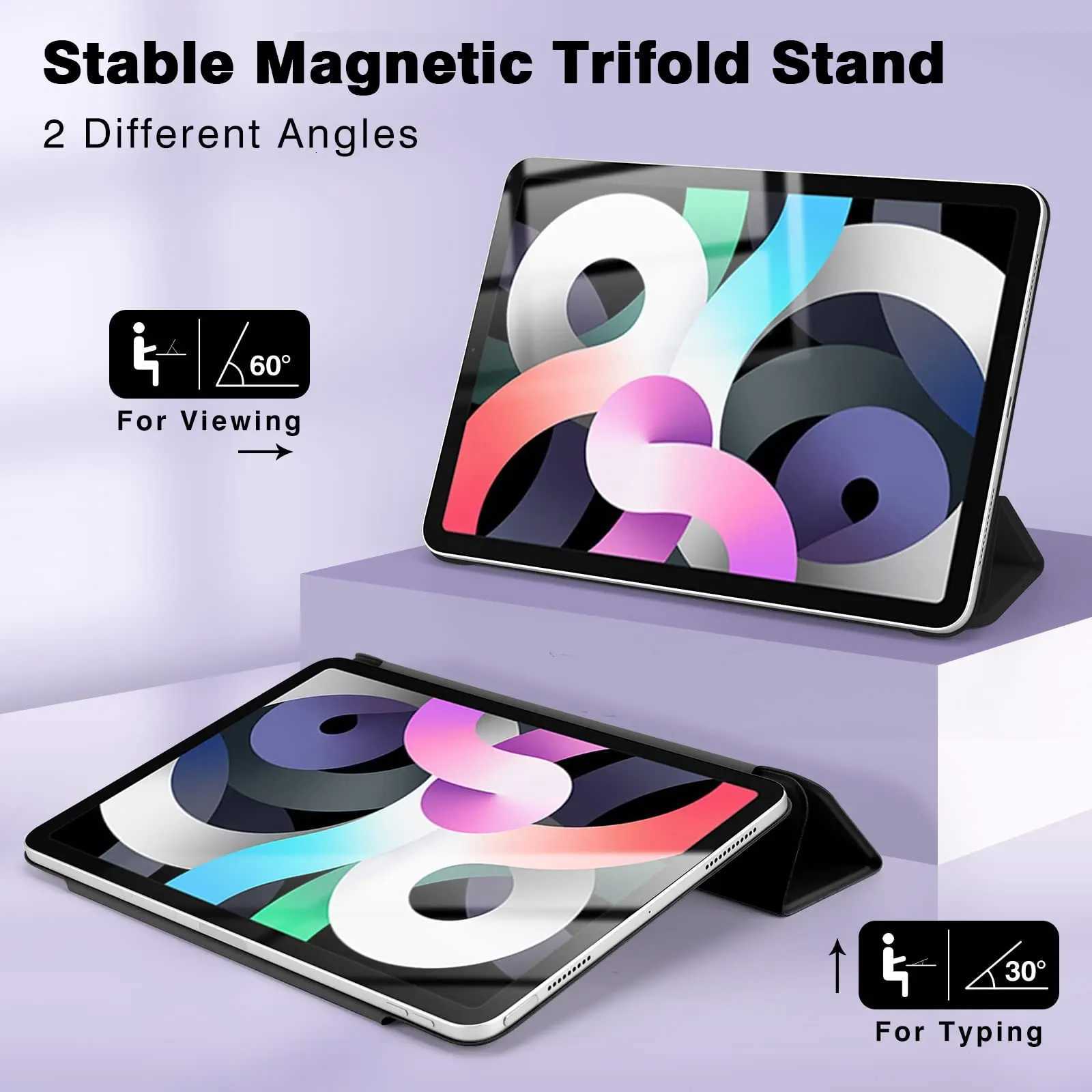 For iPad Pro 13 Case M4 2025 Air 11 M3 M2 Powerf Magnetic Attachment Slim Trifold Stand Case for iPad Air 5 6th 10th Pro 129 C251208