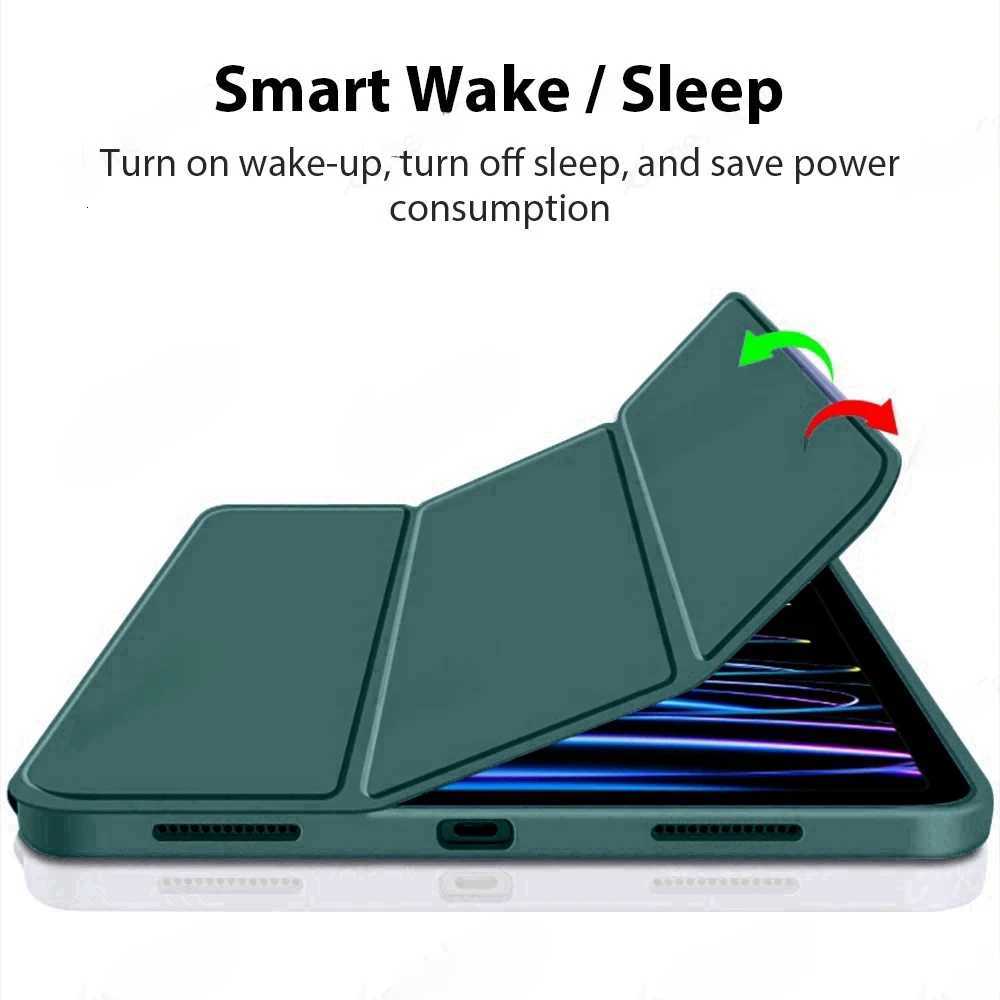 TPU Soft Silicone Tablet Cases for iPad Pro 13 M5A3361 2025 7th Gen M4 2024 Air 13 M3 M2 Case Trifold Stand Auto Sleep/Wake C251208