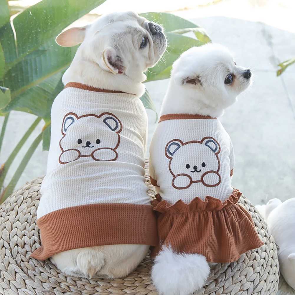 Spring Dog Dress Pet Skirts Pet Lovers Clothes Comfortable Soft Puppuy Dogs Cats Vest Dress Pet Clothes Dog Clothes M251208 - view 3