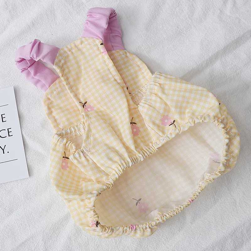 Yellow Flower Pet Dog Dress for Small Dogs Thin Puppy Princess Skirt Dog Summer Clothes Chihuahua York Clothing Pet Supplies M251208