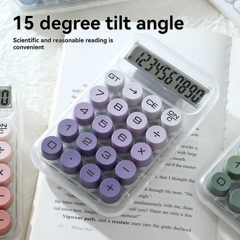 Transparent Large Screen Large Buttons High Appearance Ll Calcator Portable Specially Desig For Students H251208