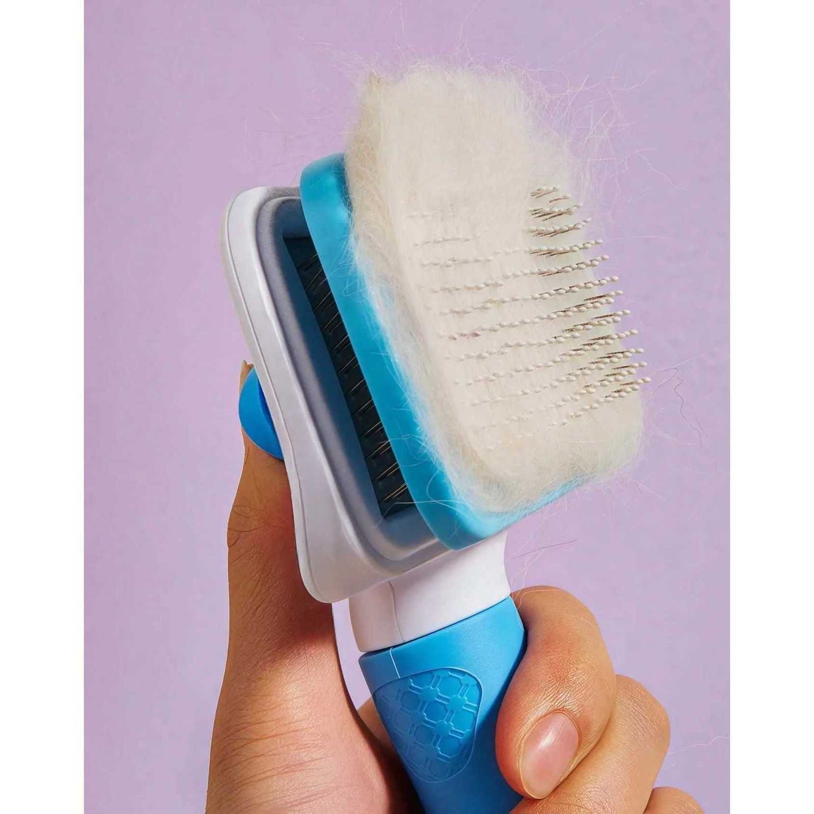 Pet Grooming Brush Stainless Steel Dog Hair Brush Cat Comb For Long Short Hair Dogs Cats Effective Shedding Pet Care Accessories M251208 - view 5