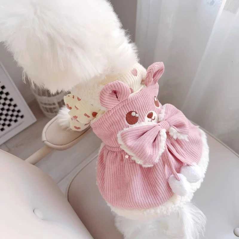 Cute Bear Spring Clothes For Dogs Pink Yellow XS 2XL Puppy Apparel Animal Skirt For Small Medium Pet Cat Luxury Accessories Pug M251208 - view 7