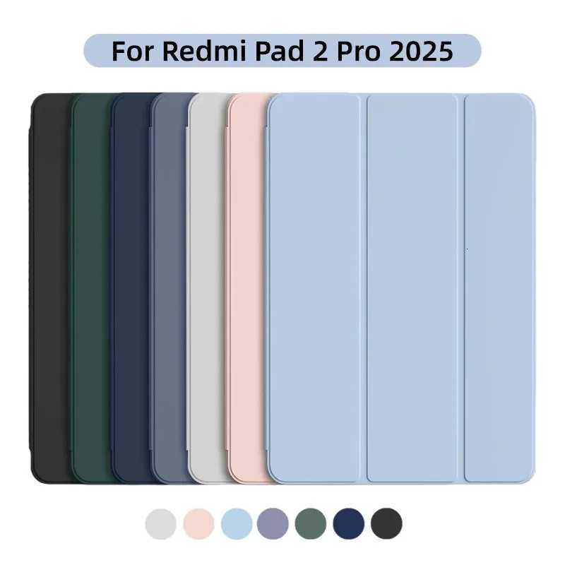 For Redmi Pad 2 Pro Case 2025 121inch Magnetic Flip Cover Tri-Fold Stand PU Back Cover Tablet Cases Auto Sleep/Wake C251208