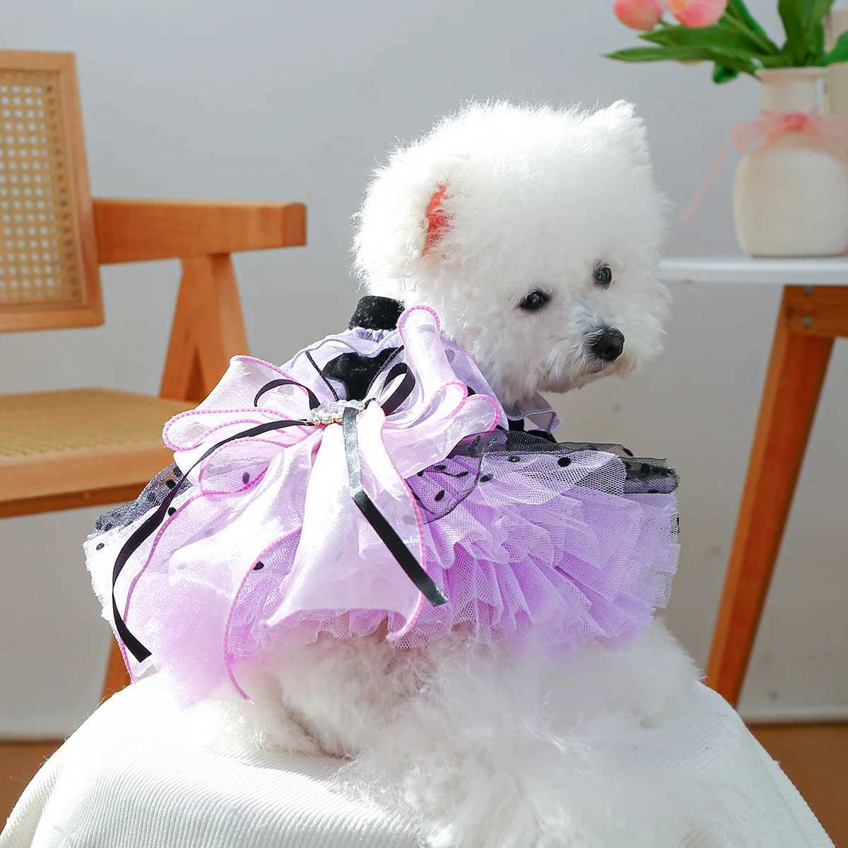 Magic Elf Tutu Pet Clothes Dog Cat Haute Couture Wedding Dress Princess Dress M251208