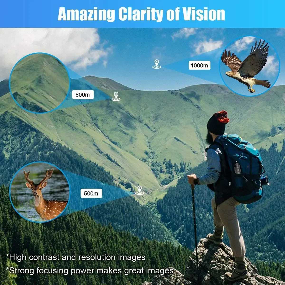 40x60 HD Monocar Starscope Phone Camera Zo Lens With Smartphone Holder Telescope Tripod Waterproof Star Scope For Camping C251208