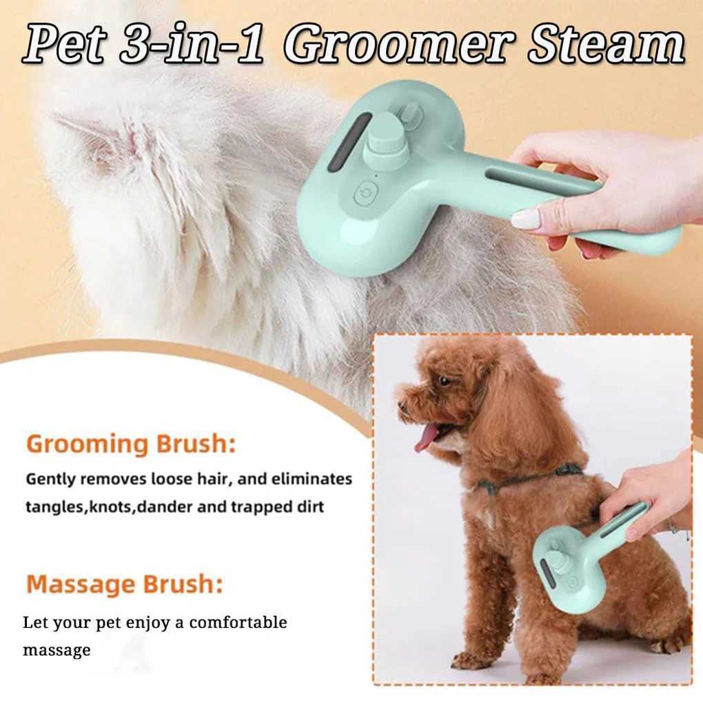 Steam Spray Dog Grooming Brush Unique Steam Brush For Dogs Luxury Grooming Brush Dog Steam Brush C M251208 - view 6