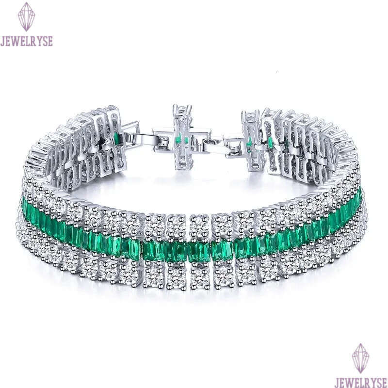tennis wedding bracelets designer for woman three rows diamond bride wed engagement bracelet chain green white AAA CZ womens luxury top jewelry annive