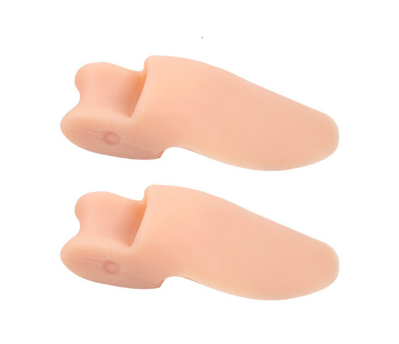 1 Pair Toe Separator Straighten Bent Toes Silicone Relieve Pain Foot Fingers Protector for Adult Toe Dividers Tools Nail Art Too