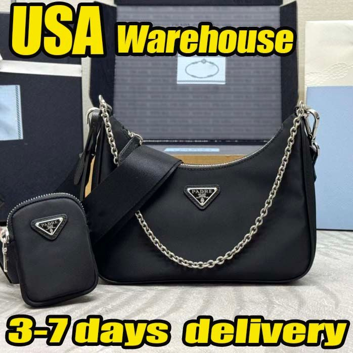 2005 Shoulder Bags Designer Handbags Luxury Bags Wallets High-Quality Fashion Handbags Shoulder Bags Detachable Chain Bags Recycled Nylon and Leather Blend Bags8