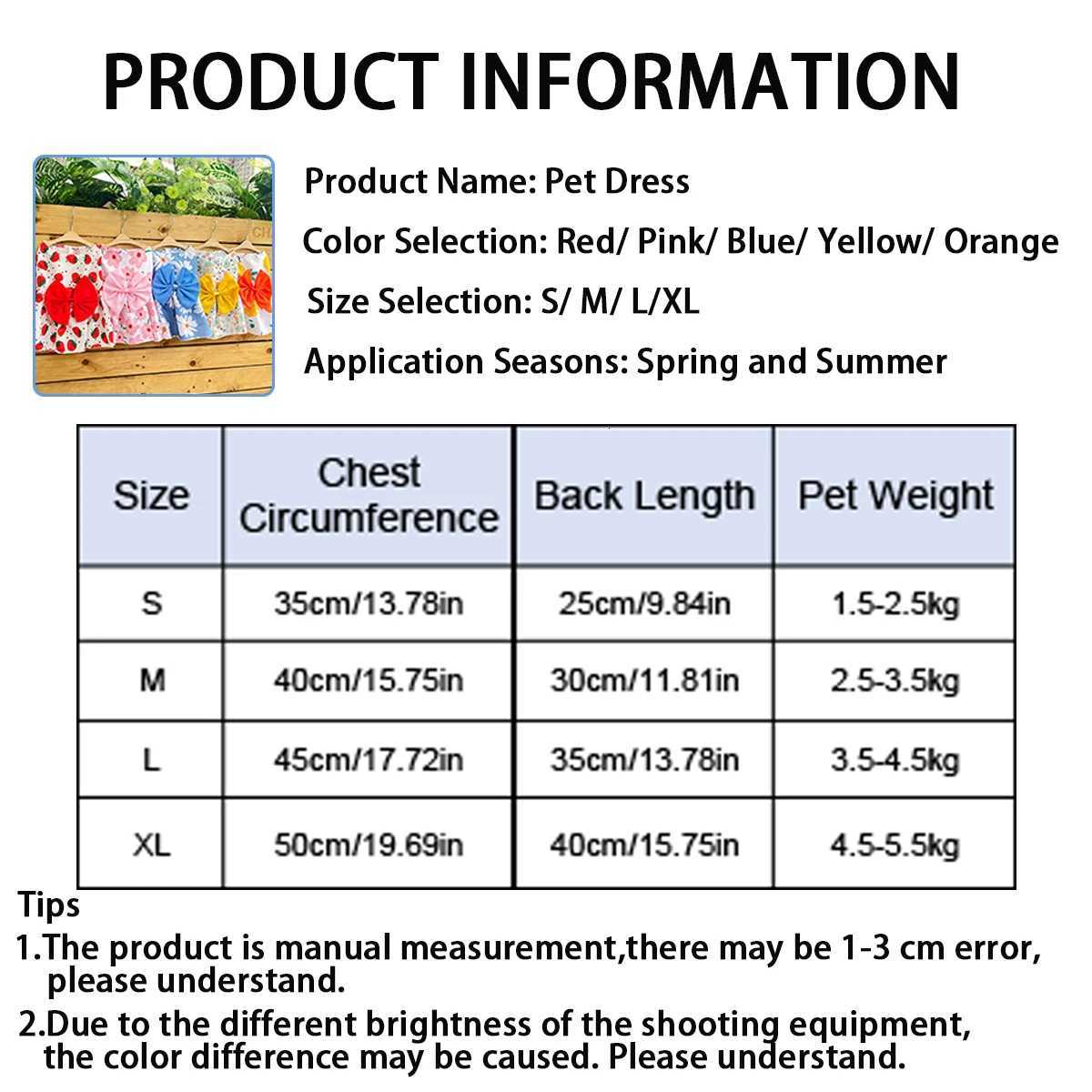 Small Dog Dress Summer Cooling Dog Clothes for Small Dog Clothing Cute Flower Cat Dress Bowknot Clothes for Pet Dress Cat Cloth M251208