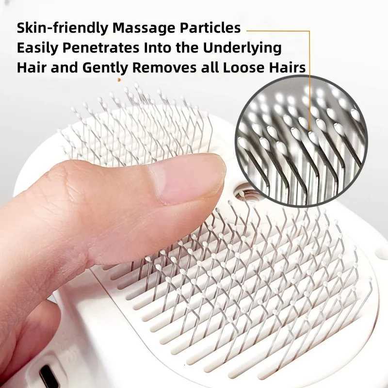 3-in-1 Dog Hair Brush Cat Hair Brush Electric Pet Cleaning Brush Steam Spray Brush Massage Hair Removal Comb anti-Tangle Brush M251208 - view 6