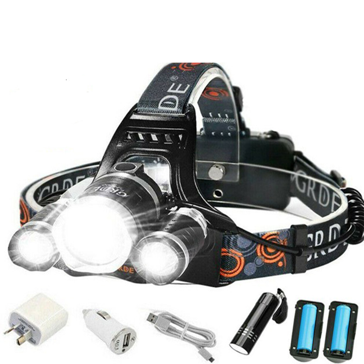 ZK20 LED Headlamp 8000 Lumen Torch Flashlight Headlight Waterproof Head Light Camping Hiking Fishing Mining Light Lamp Torch 241119