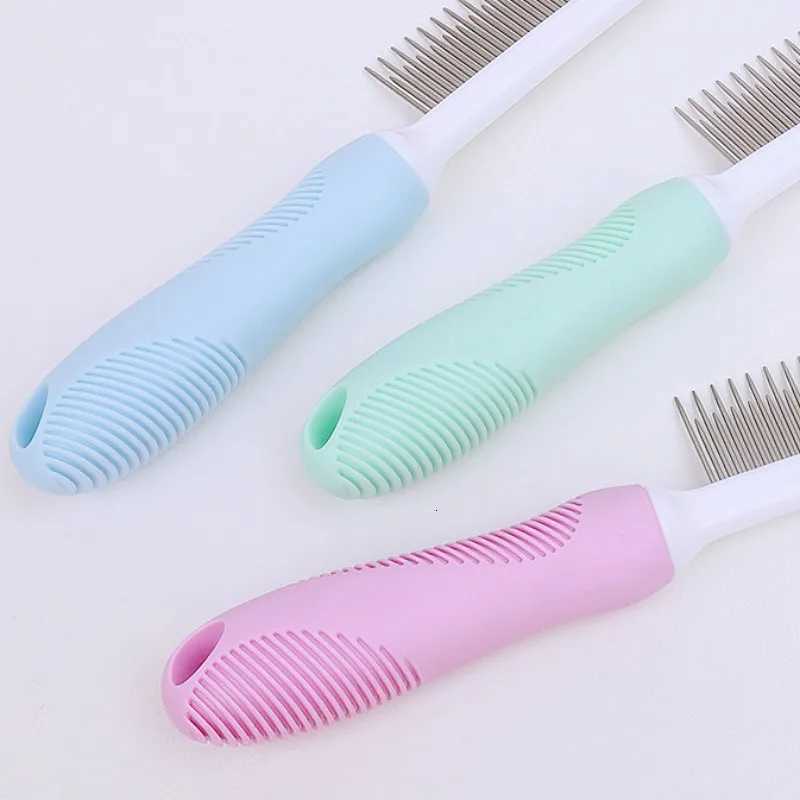 Dog Comb Stainless Steel Dogs Brush Dog Grooming Comfortable Handle Dogs Comb for Hair Knot Cleaning Brush Cat M251208 - view 6